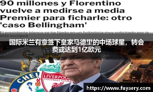 国际米兰有意签下皇家马德里的中场球星，转会费或达到1亿欧元