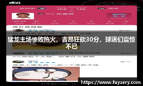 猛龙主场惨败热火，吉昂狂砍30分，球迷们震惊不已