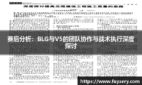 赛后分析：BLG与V5的团队协作与战术执行深度探讨