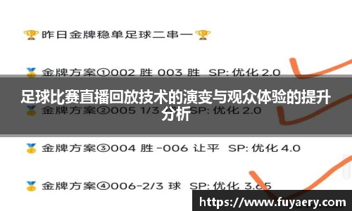 足球比赛直播回放技术的演变与观众体验的提升分析