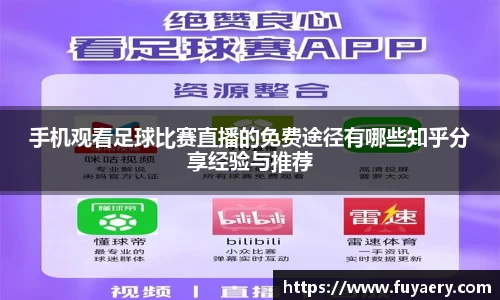 手机观看足球比赛直播的免费途径有哪些知乎分享经验与推荐